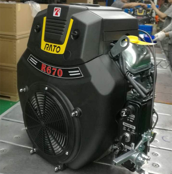 Rato 22hp v-twin air-cooled gasoline engine