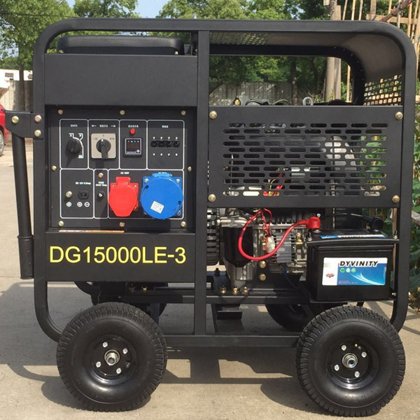 DG15000LE 10kva dualpower diesel generator 8kw 3D diesel generator 8kw dual power generator square pipe